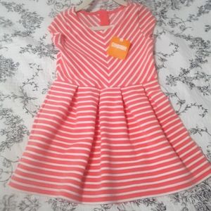 Gymboree Wildflower Weekend Peach Stripe Dress 4